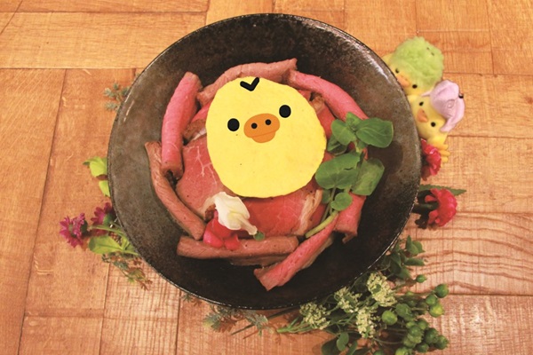 キイロイトリのローストビーフ丼