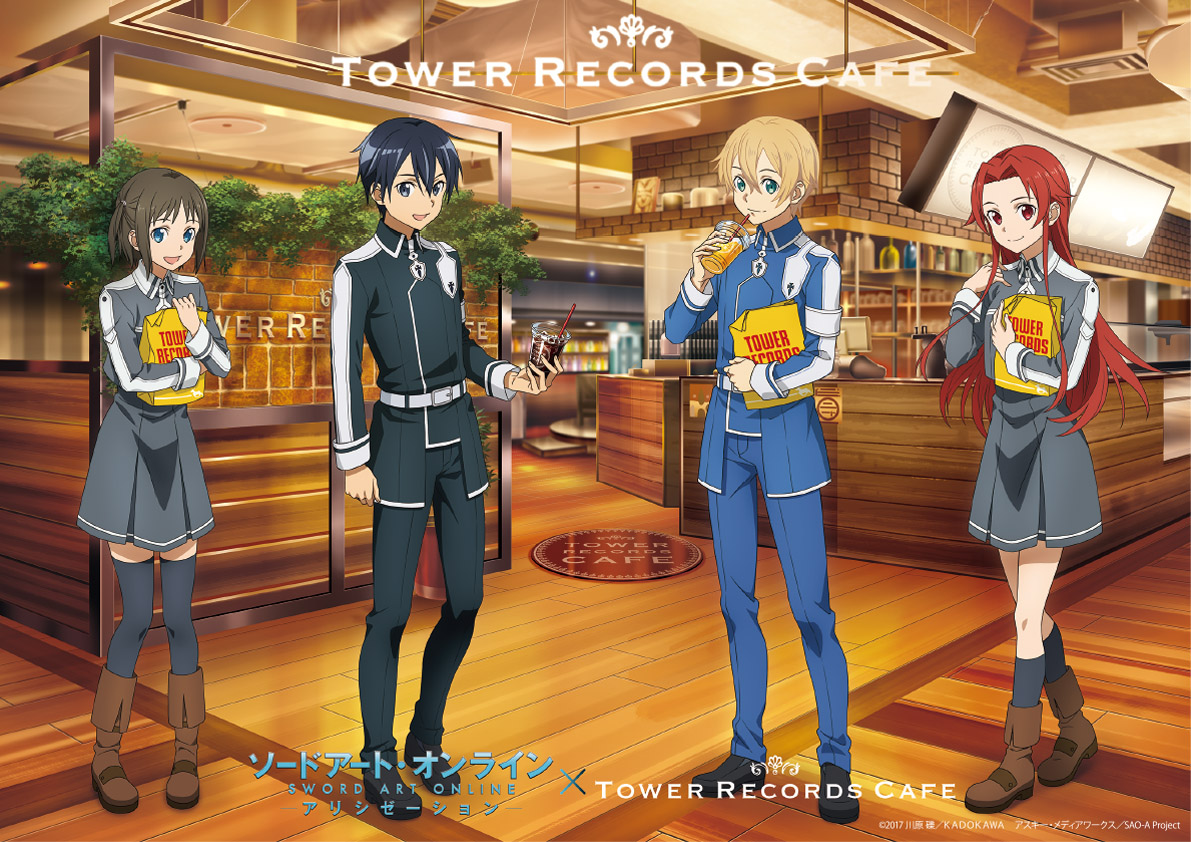 ソードアート・オンライン アリシゼーション × TOWER RECORDS CAFE