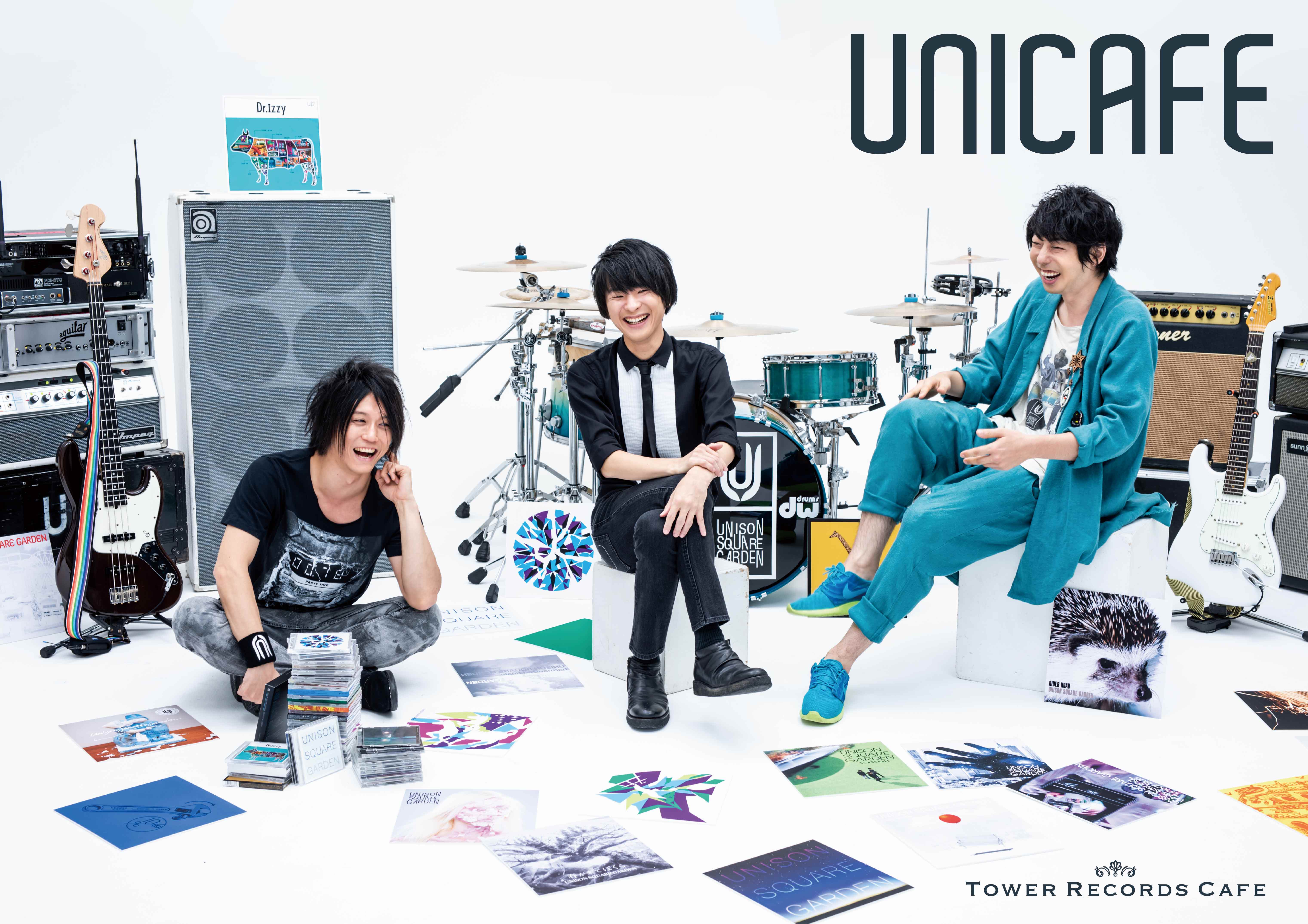 UNISON SQUARE GARDEN × TOWER RECORDS コラボカフェ「UNICAFE」大阪 