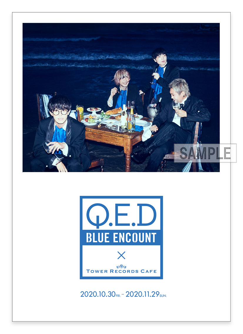 BLUE ENCOUNT × TOWER RECORDS CAFE『Q.E.D CAFE』が表参道店にて開催