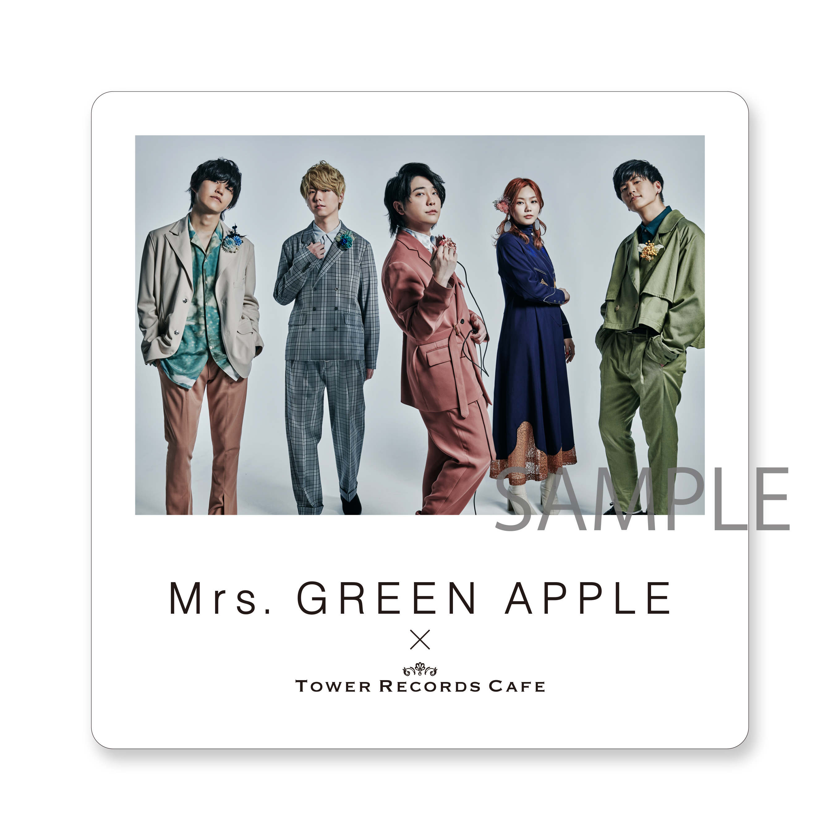 Mrs. GREEN APPLE × TOWER RECORDS CAFEコラボが 渋谷・梅田NU茶屋町