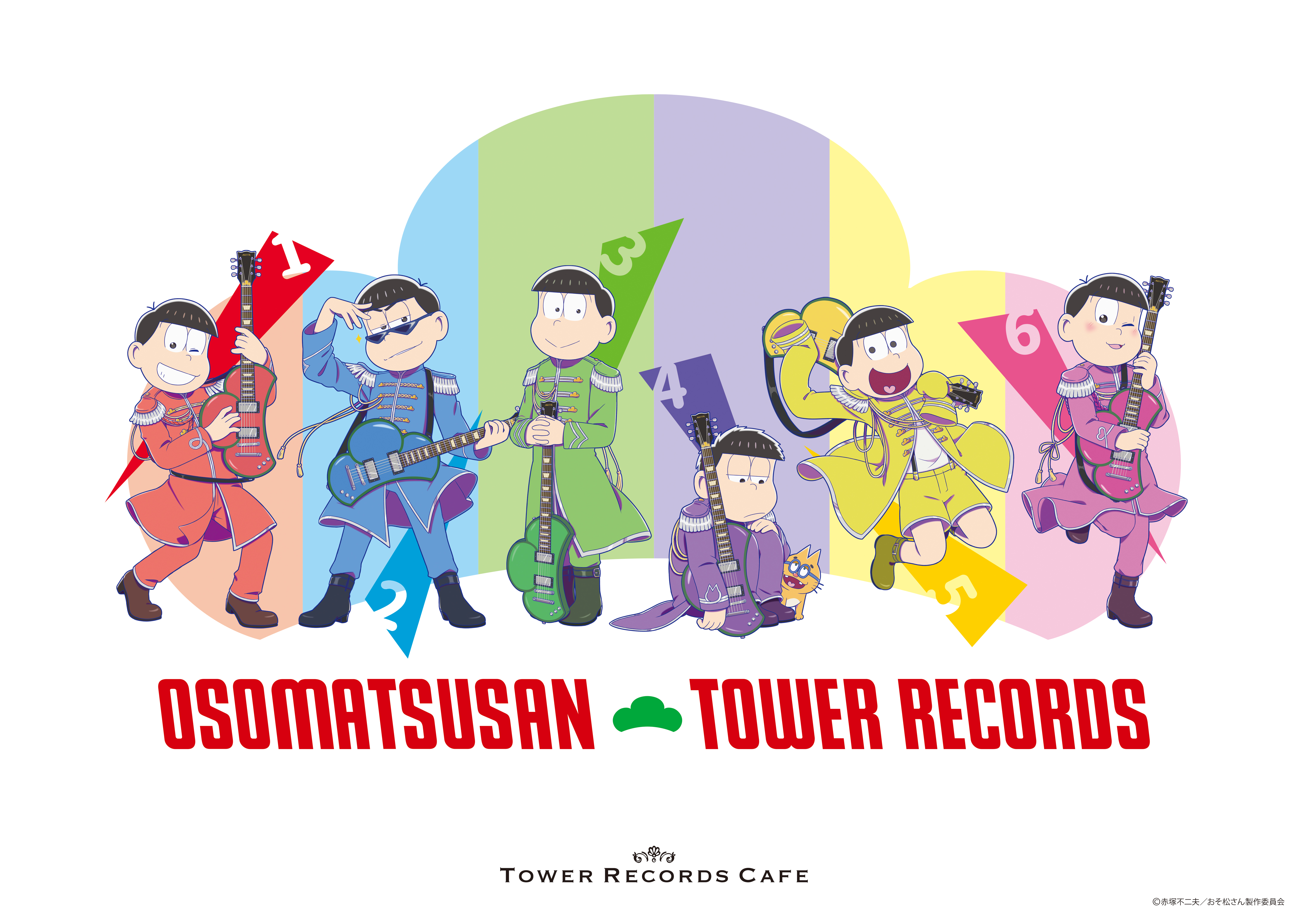 TVアニメ「おそ松さん」 × TOWER RECORDS CAFEコラボを表参道・名古屋