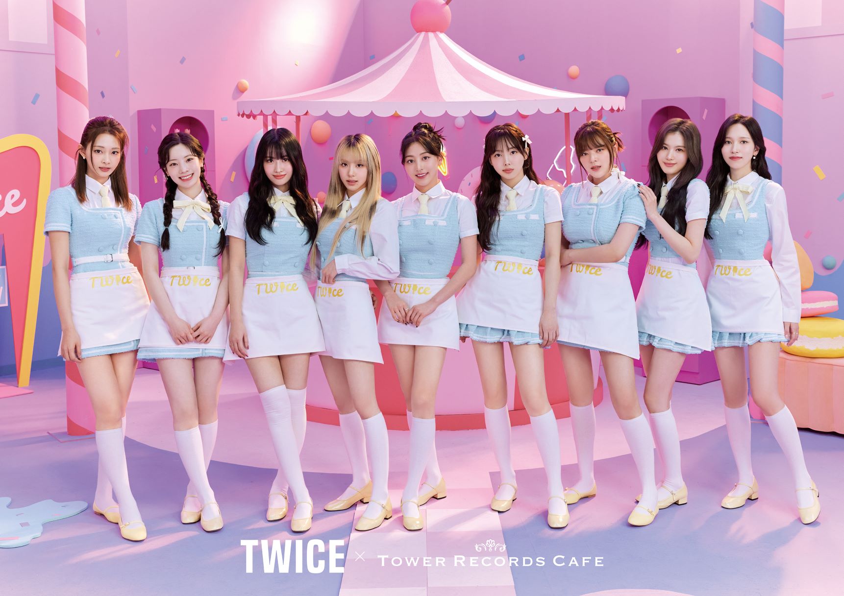 TWICE × TOWER RECORDS CAFEコラボカフェが 東名阪の3都市5店舗にて