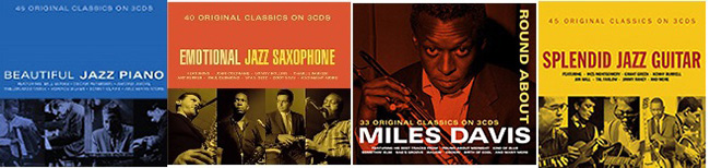 『Beautiful Jazz Piano』、『Emotional Jazz Saxophone』、Miles Davis『Round About Miles Davis』、『Splendid Jazz Guitar』