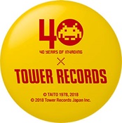 スペースインベーダー×タワレコ特製缶バッジ