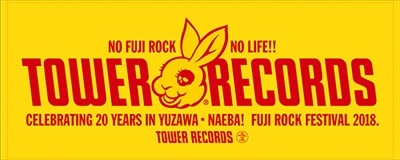 MADBUNNY「NO FUJIROCK, NO LIFE!」タワーレコードタオル　