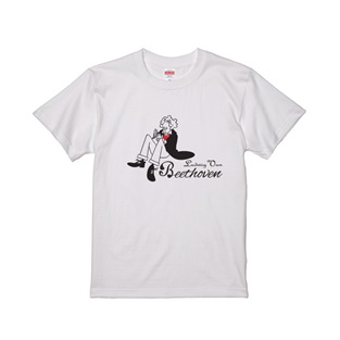 WTM クラシカルTシャツ Beethoven(イラスト)ホワイト