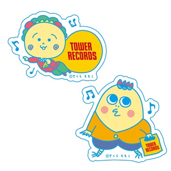 コジコジ × TOWER RECORDS ステッカー2枚セット