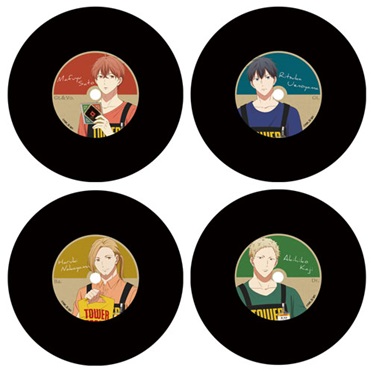 ギヴン × TOWER RECORDS トレーディングレコードコースター（全4種）
