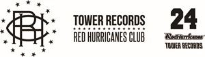 「TOWER RECORDS RED HURRICANES CLUB」ロゴ