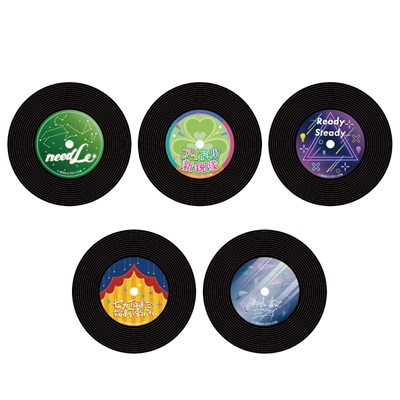 レコード型アクリルコースター　5種類