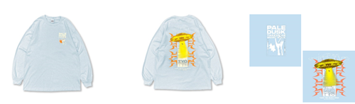 PALEDUSK×WTM L/S TEE_Powder Blue