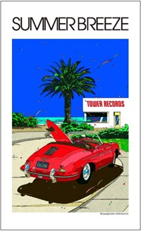 「鈴木英人 × TOWER RECORDS」オリジナルデザインクッション