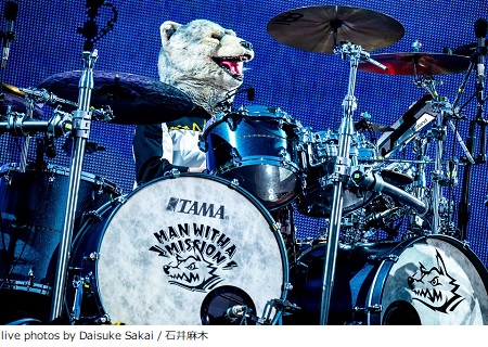 MAN WITH A MISSION、超満員45,000人の阪神甲子園球場でツアー