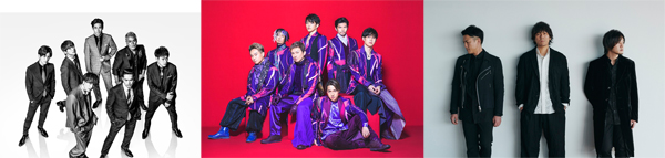 三代目 J SOUL BROTHERS from EXILE TRIBE / DA PUMP / back number