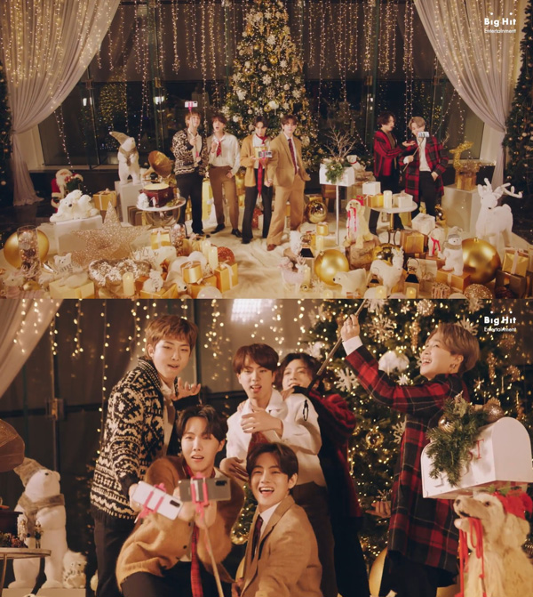 BTS、楽しくて温かい雰囲気の“Dynamite (Holiday Remix)”デジタル・リリース。スペシャル映像ではクリスマス・ムードのメンバーの姿も