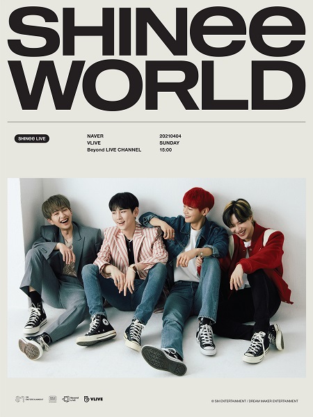 SHINee、「Beyond LIVE – SHINee : SHINee WORLD」4月4日にオンライン