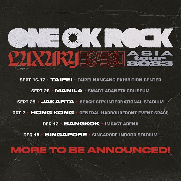 ONE OK ROCK、約5年半ぶりとなるアジア・ツアー開催決定 - TOWER 