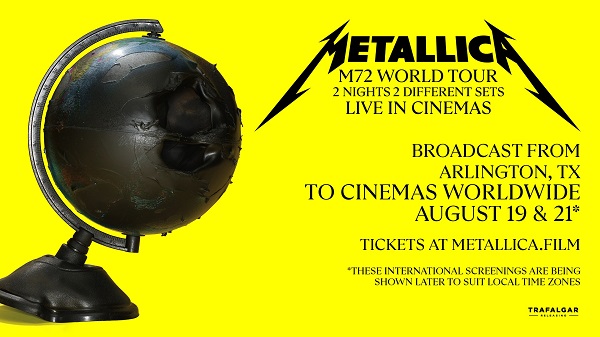 METALLICA（メタリカ）、「M72 WORLD TOUR LIVE FROM ARLINGTON, TX