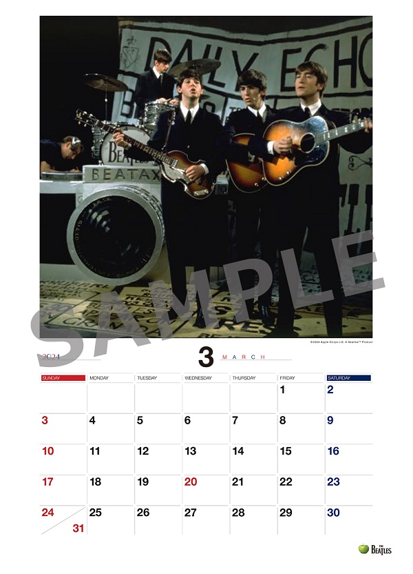 THE BEATLES（ザ・ビートルズ）、公式カレンダー2024が発売決定 