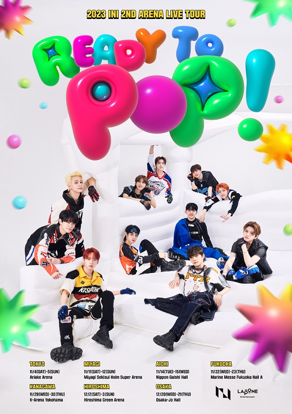 INI、アリーナ・ツアー「2023 INI 2ND ARENA LIVE TOUR [READY TO POP