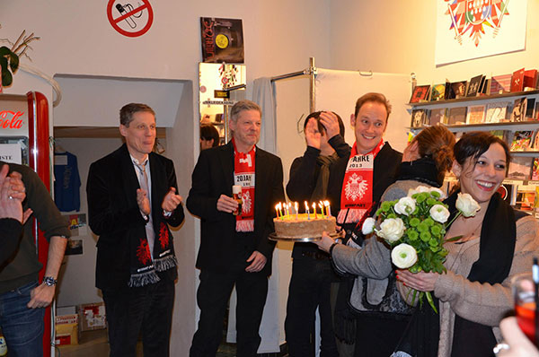 フォイト兄弟+ミヒャエルでお祝い中