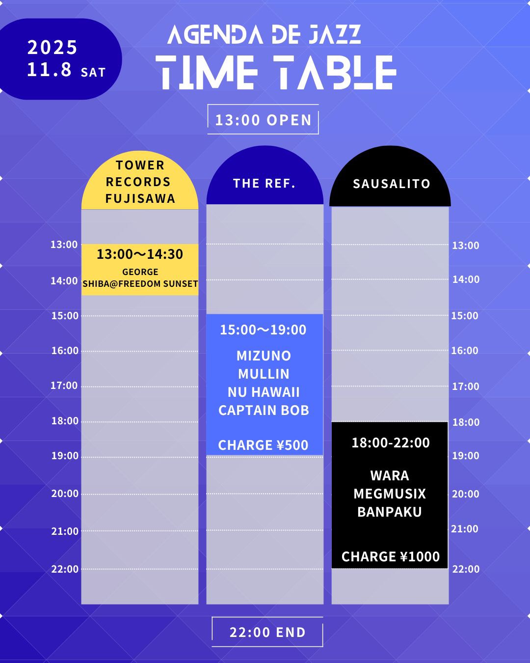 2025.10-05　オーダーページ DJ:shiba@freedomsunset,George インストアイベント（AGENDA DE JAZZ