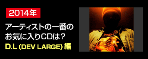  〈2014年アーティスト一番のお気に入りはCD？〉D.L (DEV LARGE)編
