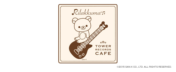 RILAKKUMA × TOWER RECORDS CAFE コラボミニハンドタオル 2015