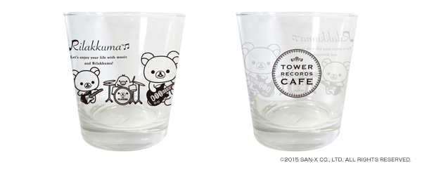 RILAKKUMA × TOWER RECORDS CAFE コラボグラス 2015