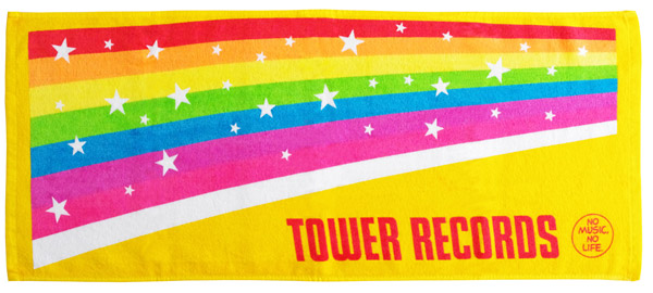 TOWER RECORDS レインボータオル 2