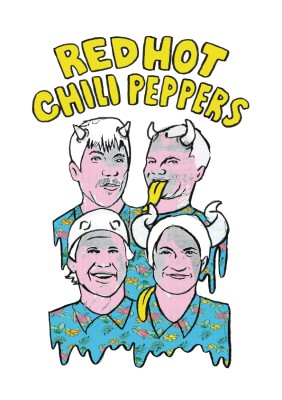 公式販売Red Hot Chili Peppers バンド パーカー　コピーライト入り トップス