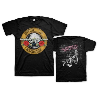 ガンズ・アンド・ローゼズ（Guns N' Roses）『アペタイト・フォー・デストラクション』初回版ジャケット・デザインTシャツ
