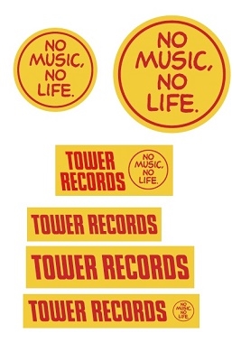 タワレコのステッカーセットでお気に入りのアイテムをタワレコ仕様にカスタマイズ！