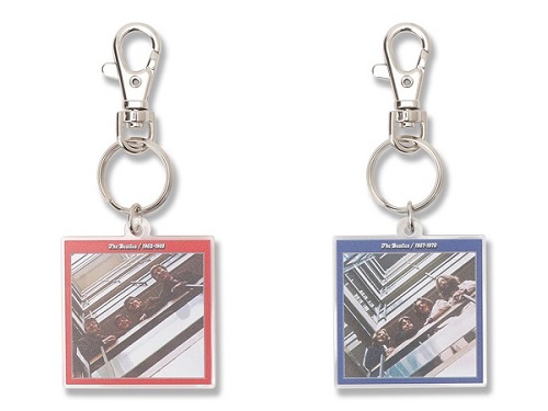 The Red and Blue Album Acrylic Keychain Set Front