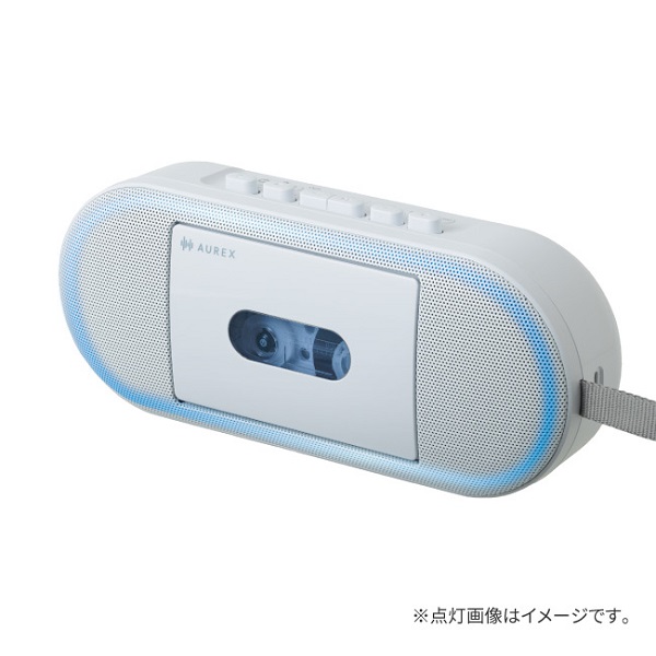 AUREX Terace カセット付き Bluetoothスピーカー ホワイト