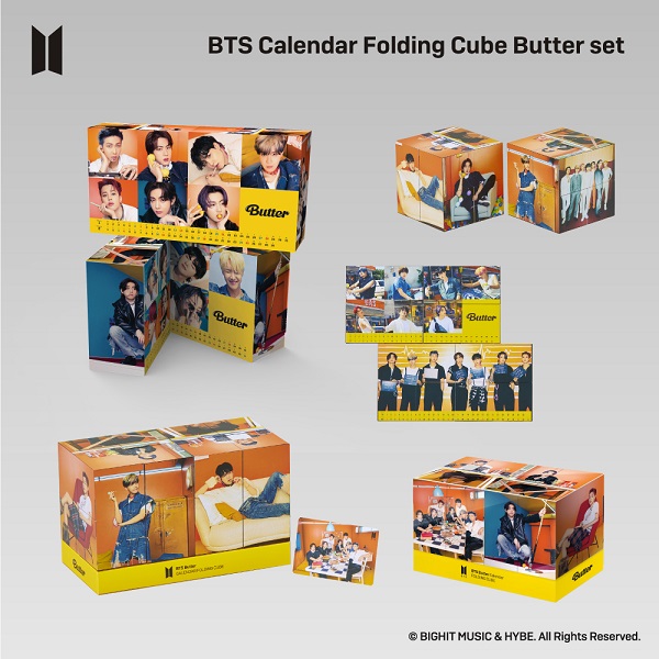 Calander Folding Cube Butter set