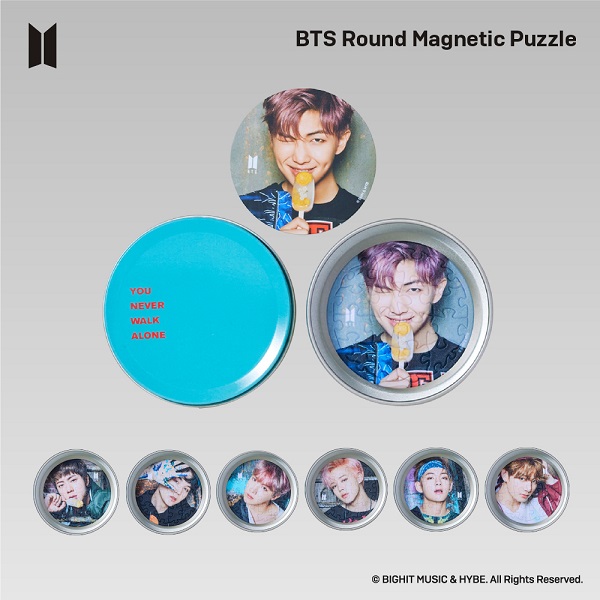 Round Magnetic Puzzle YOU NEVER WALK ALONE