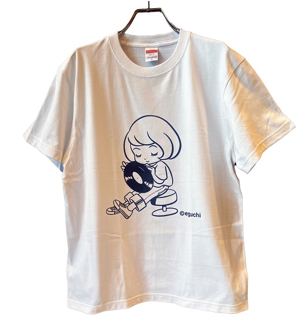 江口寿史『レコードちゃん Tシャツ』 S/M/L/XL