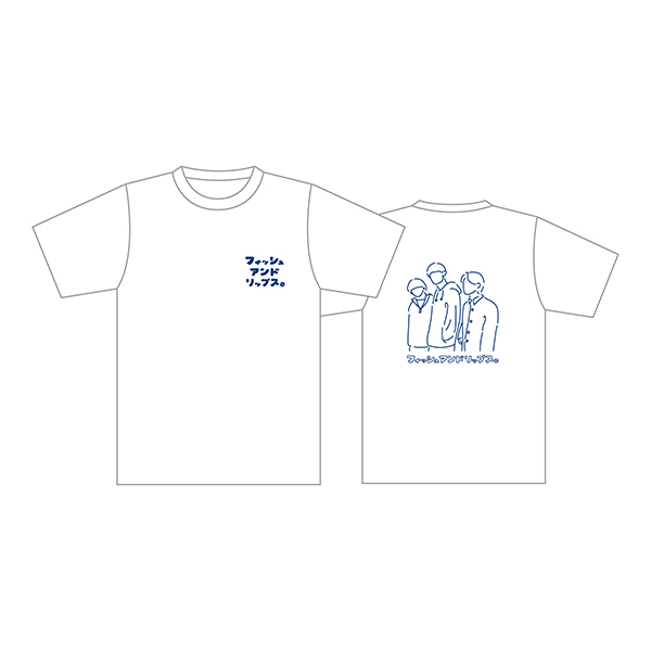 フィシュリなりのシルエットTシャツ (ホワイト)