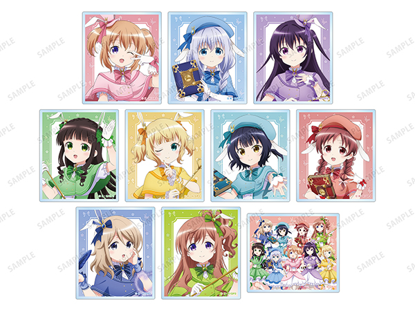 描き下ろし 魔法少女ver. トレーディングアクリルカード(全10種)