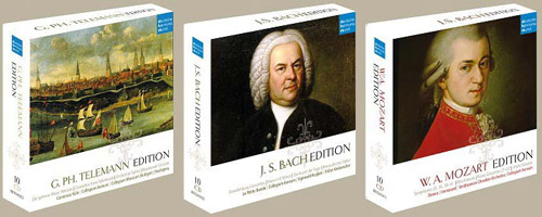 DHM(ドイツ・ハルモニア・ムンディ）テレマン・バッハ・モーツァルト