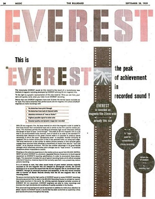 ステレオ初期を席巻したエヴェレスト35mm磁気フィルム録音が45回転盤2 
