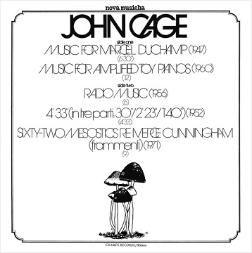 1974年作品 ジョン・ケージ『John Cage』がカラー・ヴァイナルで再発 