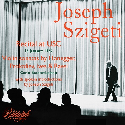 ヨーゼフ・シゲティ USCリサイタル(1957)～20世紀の名作ヴァイオリン 