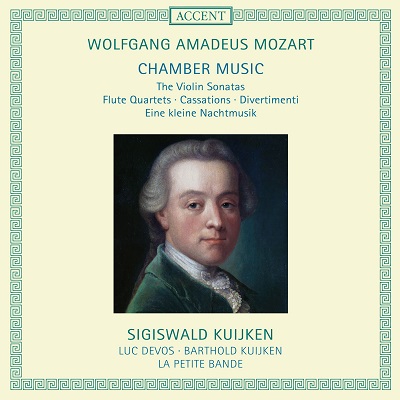 シギスヴァルト・クイケン80歳記念盤『モーツァルト: 室内楽録音集』(8 