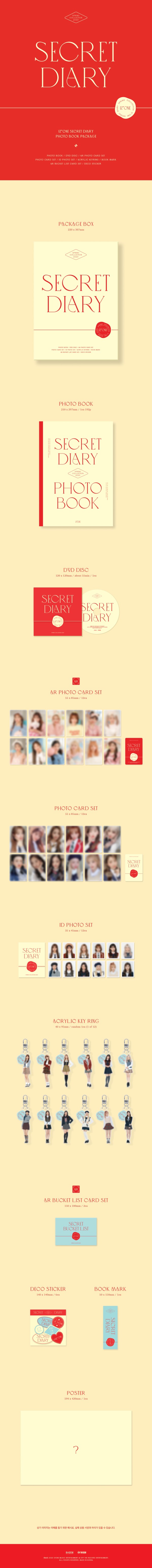 IZ*ONE SPRING COLLECTION [SECRET DIARY](PHOTOBOOK PACKAGE) ［BOOK+DVD+GOODS］ 