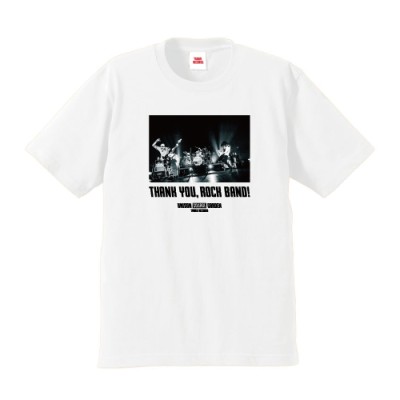 UNITOWER限定カラー「UNISON SQUARE GARDEN × TOWER RECORDS Thank you, ROCK BAND! T-shirt ホワイト」(Photographer:Viola Kam (V'z Twinkle))