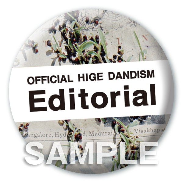 Official髭男dism『Editorial』タワレコ特典：缶バッチ