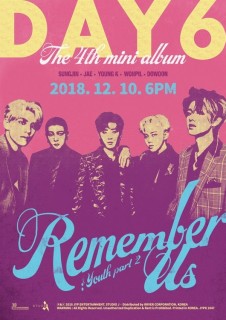 DAY6、韓国4枚目のミニ・アルバム『REMEMBER US : YOUTH PART 2』 